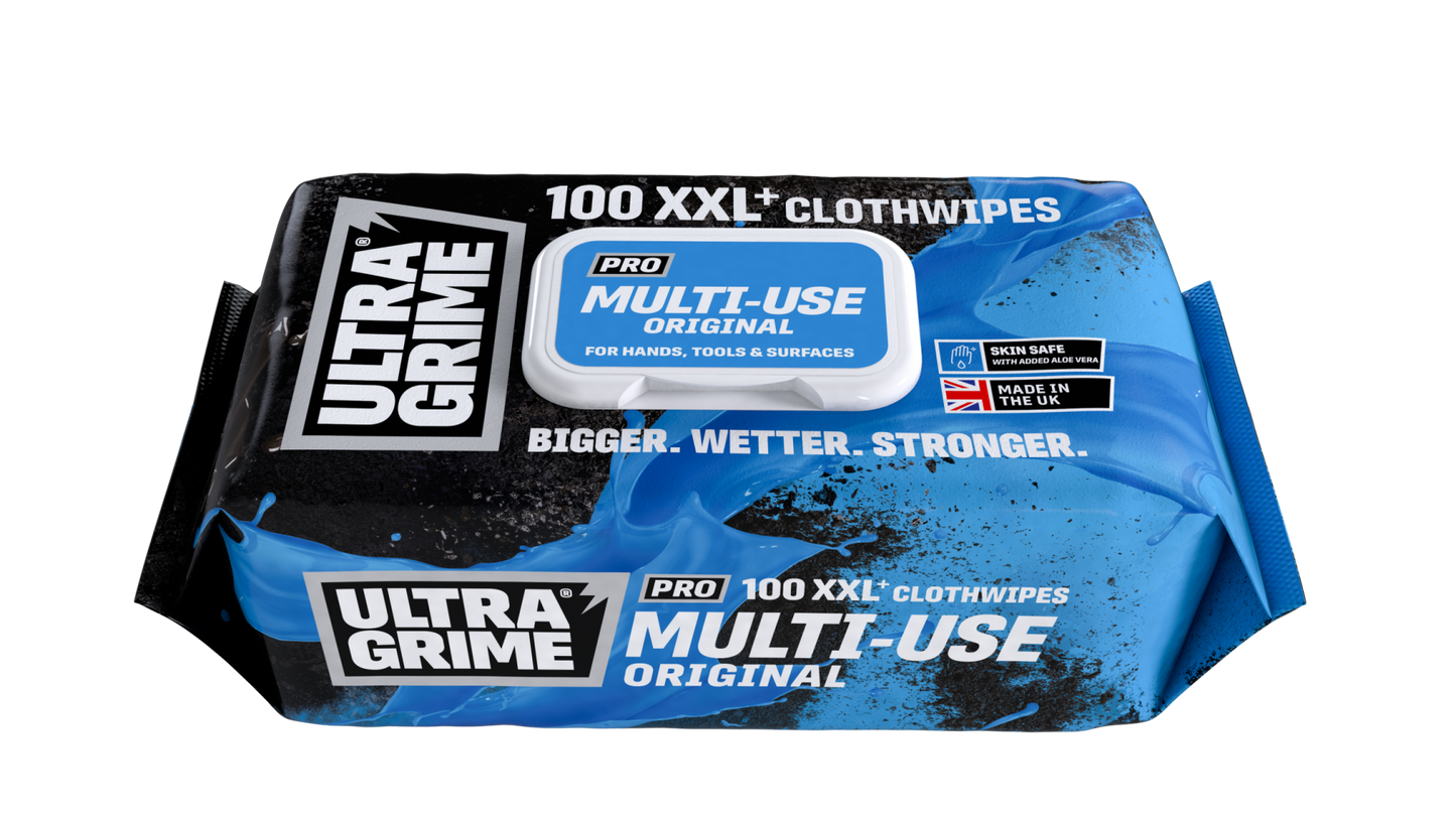 UltraGrime Pro XXL+ Multiuse Clothwipes 100 Wipes