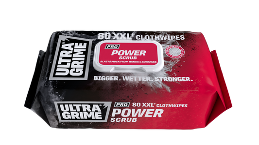UltraGrime Pro Power Scrub XXL+ Clothwipes 80 pack