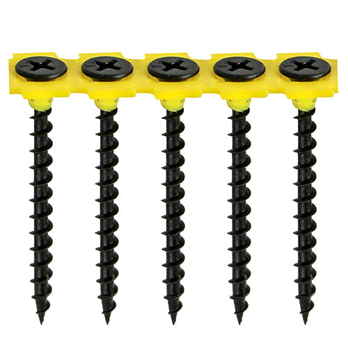 Collated Drywall Screw - Coarse Thread - Black Phosphate (1000)