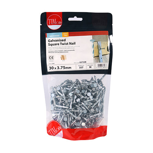 Square Twist Nails - Galvanised 1kg