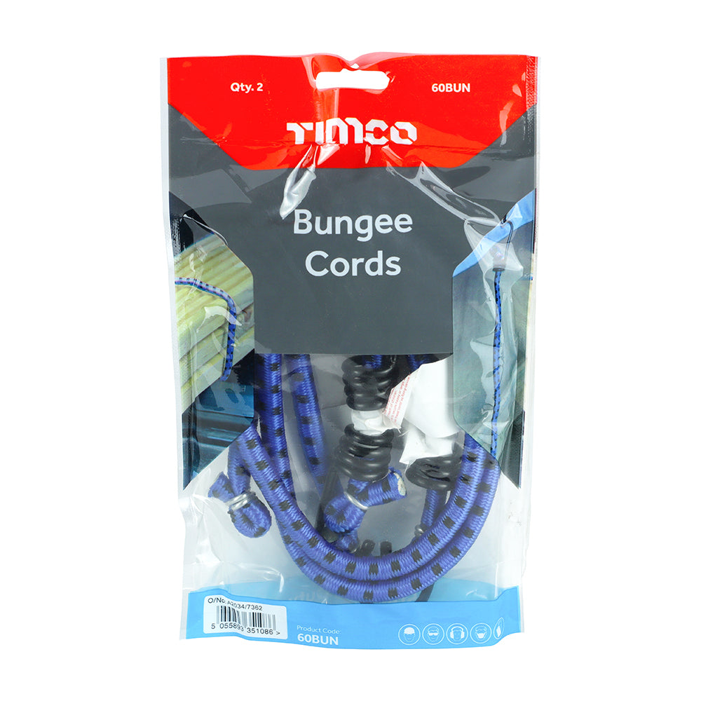 Bungee Cords - Standard Duty Dia.8mm x 60cm