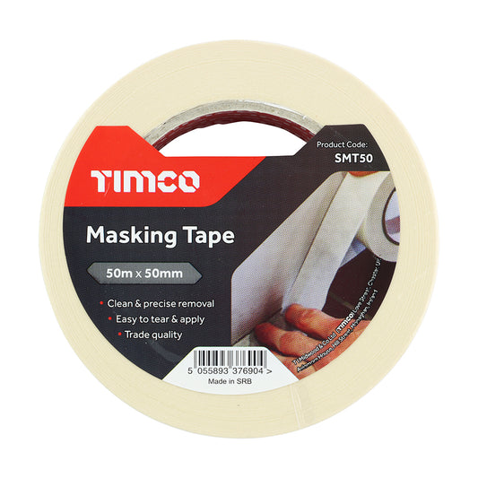 50m x 50mm Masking Tape