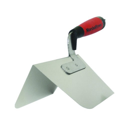 Marshalltown 5"x3 3/4" Stainless Steel Round Outside Corner Trowel DuraSoft Handle