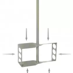 Refina Zinc Gate Paddle 8"